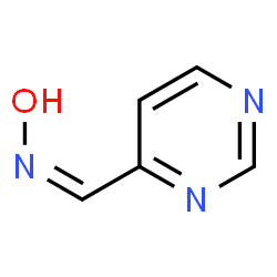 ChemSpider 2D Image | (Z)-N-Hydroxy-1-(4-pyrimidinyl)methanimine | C5H5N3O