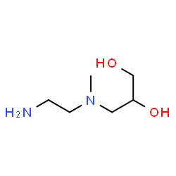ChemSpider 2D Image | 3-[(2-Aminoethyl)(methyl)amino]-1,2-propanediol | C6H16N2O2