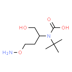 ChemSpider 2D Image | [4-(Aminooxy)-1-hydroxy-2-butanyl](2-methyl-2-propanyl)carbamic acid | C9H20N2O4