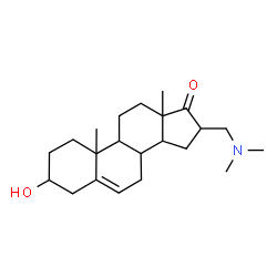 ChemSpider 2D Image | 16-[(Dimethylamino)methyl]-3-hydroxyandrost-5-en-17-one | C22H35NO2