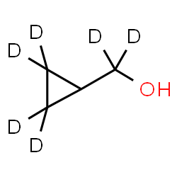 ChemSpider 2D Image | (2,2,3,3-~2~H_4_)Cyclopropyl(~2~H_2_)methanol | C4H2D6O