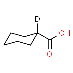ChemSpider 2D Image | Cyclohexanecarboxylic-1-d1 Acid | C7H11DO2