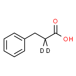ChemSpider 2D Image | Hydrocinnamic-2,2-d2 Acid | C9H8D2O2