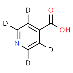 ChemSpider 2D Image | 4-(~2~H_4_)Pyridinecarboxylic acid | C6HD4NO2