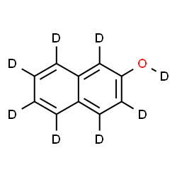 ChemSpider 2D Image | 2-(~2~H_7_)Naphthalen(~2~H)ol | C10D8O