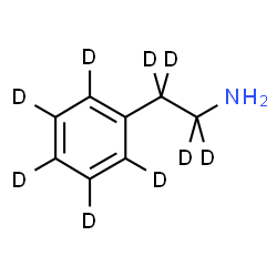 ChemSpider 2D Image | Benzene-d5-ethan-d4-amine | C8H2D9N