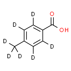 ChemSpider 2D Image | 4-(~2~H_3_)Methyl(~2~H_4_)benzoic acid | C8HD7O2