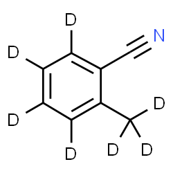 ChemSpider 2D Image | 2-(~2~H_3_)Methyl(~2~H_4_)benzonitrile | C8D7N