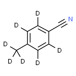 ChemSpider 2D Image | 4-(~2~H_3_)Methyl(~2~H_4_)benzonitrile | C8D7N