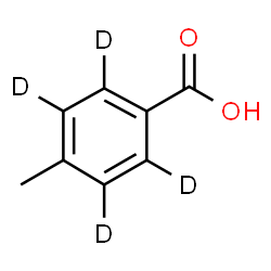 ChemSpider 2D Image | 4-Methyl(~2~H_4_)benzoic acid | C8H4D4O2