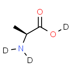 ChemSpider 2D Image | L-Alanine-N,N,O-d3 | C3H4D3NO2