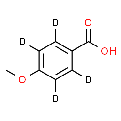 ChemSpider 2D Image | 4-Methoxy(~2~H_4_)benzoic acid | C8H4D4O3