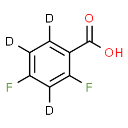 ChemSpider 2D Image | 2,4-Difluoro(~2~H_3_)benzoic acid | C7HD3F2O2