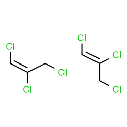 ChemSpider 2D Image | (1E)-1,2,3-Trichloro-1-propene - (1Z)-1,2,3-trichloro-1-propene (1:1) | C6H6Cl6