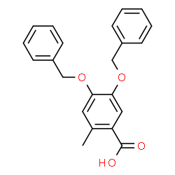 ChemSpider 2D Image | 4,5-Bis(benzyloxy)-2-methylbenzoic acid | C22H20O4
