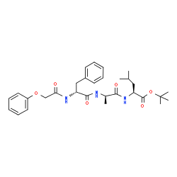 ChemSpider 2D Image | 2-Methyl-2-propanyl N-(phenoxyacetyl)-D-phenylalanyl-D-alanyl-L-leucinate | C30H41N3O6