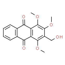ChemSpider 2D Image | 2-Hydroxymethyl-1,3,4-trimethoxyanthraquinone | C18H16O6