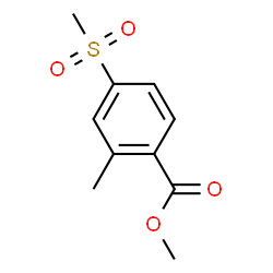 ChemSpider 2D Image | Methyl 2-methyl-4-(methylsulfonyl)benzoate | C10H12O4S