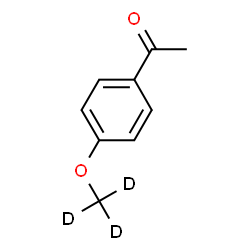 ChemSpider 2D Image | 1-{4-[(~2~H_3_)Methyloxy]phenyl}ethanone | C9H7D3O2