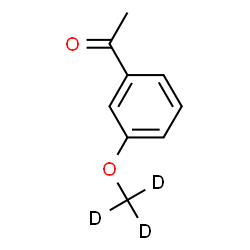 ChemSpider 2D Image | 1-{3-[(~2~H_3_)Methyloxy]phenyl}ethanone | C9H7D3O2