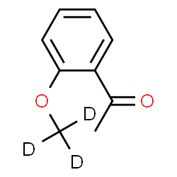 ChemSpider 2D Image | 1-{2-[(~2~H_3_)Methyloxy]phenyl}ethanone | C9H7D3O2