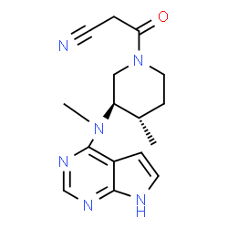 ChemSpider 2D Image | (3r,4s)-Tofacitinib | C16H20N6O