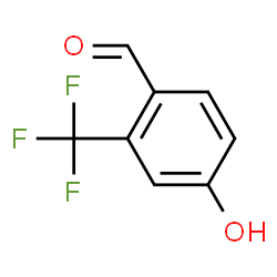 ChemSpider 2D Image | 4-Hydroxy-2-(trifluoromethyl)benzaldehyde | C8H5F3O2