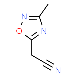 ChemSpider 2D Image | (3-Methyl-1,2,4-oxadiazol-5-yl)acetonitrile | C5H5N3O