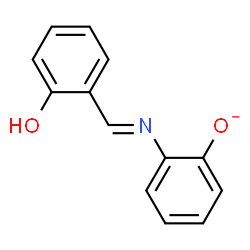 ChemSpider 2D Image | 2-[(E)-(2-Hydroxybenzylidene)amino]phenolate | C13H10NO2