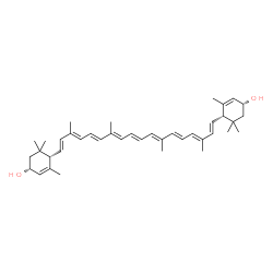ChemSpider 2D Image | (3R,3'R,6S,6'S)-4,4'-Didehydro-6,6'-dihydro-beta,beta-carotene-3,3'-diol | C40H56O2