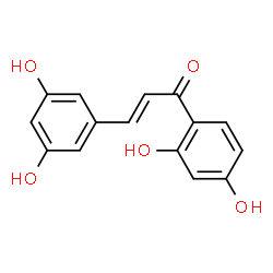 ChemSpider 2D Image | (2E)-1-(2,4-Dihydroxyphenyl)-3-(3,5-dihydroxyphenyl)-2-propen-1-one | C15H12O5