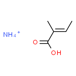ChemSpider 2D Image | 2-Butenoic acid, 2-methyl-, ammonium salt, (2E)- (1:1) | C5H12NO2