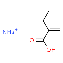 ChemSpider 2D Image | Butanoic acid, 2-methylene-, ammonium salt (1:1) | C5H12NO2