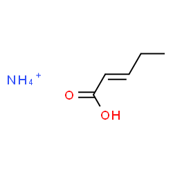 ChemSpider 2D Image | 2-Pentenoic acid, ammonium salt, (2E)- (1:1) | C5H12NO2