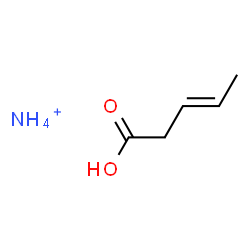 ChemSpider 2D Image | 3-Pentenoic acid, ammonium salt, (3E)- (1:1) | C5H12NO2