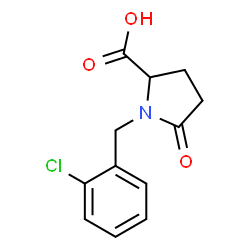ChemSpider 2D Image | 1-(2-Chlorobenzyl)-5-oxoproline | C12H12ClNO3
