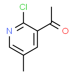 ChemSpider 2D Image | 1-(2-Chloro-5-methyl-3-pyridinyl)ethanone | C8H8ClNO