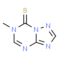 ChemSpider 2D Image | 6-Methyl[1,2,4]triazolo[1,5-a][1,3,5]triazine-7(6H)-thione | C5H5N5S