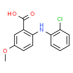 ChemSpider 2D Image | 2-[(2-Chlorophenyl)amino]-5-methoxybenzoic acid | C14H12ClNO3