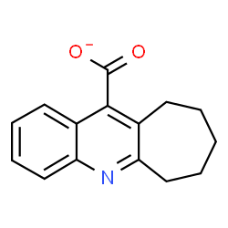 ChemSpider 2D Image | 7,8,9,10-Tetrahydro-6H-cyclohepta[b]quinoline-11-carboxylate | C15H14NO2