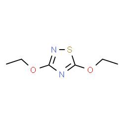 ChemSpider 2D Image | 3,5-Diethoxy-1,2,4-thiadiazole | C6H10N2O2S