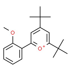 ChemSpider 2D Image | 2-(2-Methoxyphenyl)-4,6-bis(2-methyl-2-propanyl)pyrylium | C20H27O2