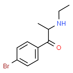 ChemSpider 2D Image | 1-(4-Bromophenyl)-2-(ethylamino)-1-propanone | C11H14BrNO