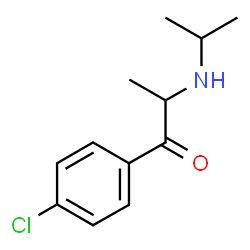 ChemSpider 2D Image | 1-(4-Chlorophenyl)-2-(isopropylamino)-1-propanone | C12H16ClNO