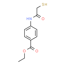 ChemSpider 2D Image | Ethyl 4-[(sulfanylacetyl)amino]benzoate | C11H13NO3S