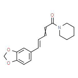 ChemSpider 2D Image | (2E,4E)-5-(1,3-Benzodioxol-5-yl)-1-(1-piperidinyl)-2,4-pentadien-1-one | C17H19NO3