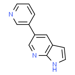 ChemSpider 2D Image | 3-{1H-pyrrolo[2,3-b]pyridin-5-yl}pyridine | C12H9N3