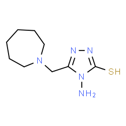ChemSpider 2D Image | 4-Amino-5-(1-azepanylmethyl)-2,4-dihydro-3H-1,2,4-triazole-3-thione | C9H17N5S