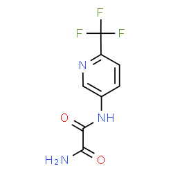 ChemSpider 2D Image | N-[6-(Trifluoromethyl)-3-pyridinyl]ethanediamide | C8H6F3N3O2