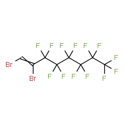 ChemSpider 2D Image | 1,2-Dibromo-3,3,4,4,5,5,6,6,7,7,8,8,8-tridecafluoro-1-octene | C8HBr2F13